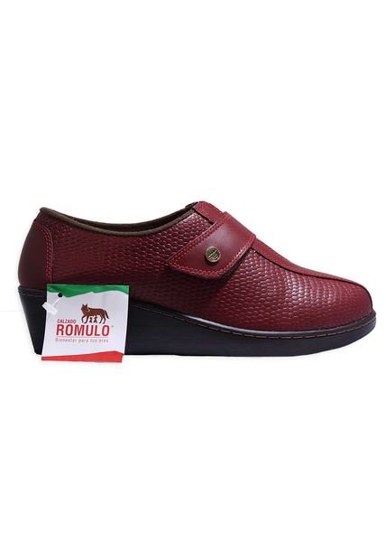 Mocasín Cuero Romulo Dama Ajuste Resorte Y Velcro
