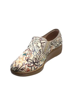 Zapato Textil Mocasín Tacón Corrido Romulo