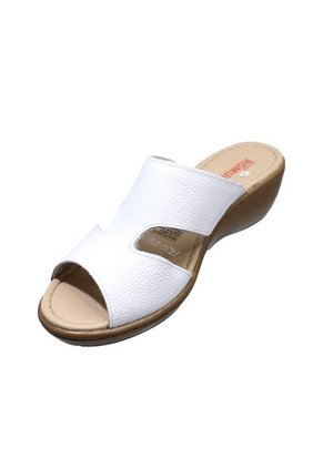 Sandalia En Cuero Romulo Sin Ajuste Para Mujer