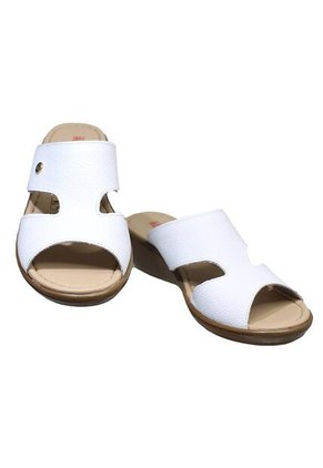 Sandalia En Cuero Romulo Sin Ajuste Para Mujer