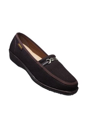 Zapato Mocasín Textil Hebilla Decorativa