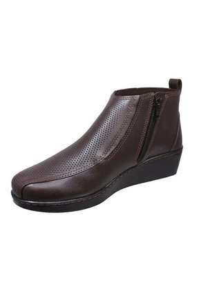 Botin Para Dama En Cuero Romulo Tacon Corrido 3 1/2