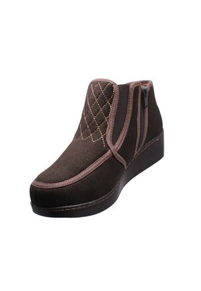 Botín Textil Café Romulo Para Mujer