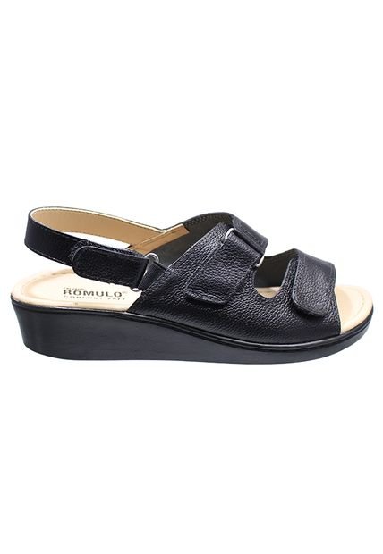 Sandalias Romulo Ajuste Velcro En Cuero