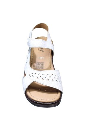 Romulo Sandalia En Cuero Ajuste Velcro