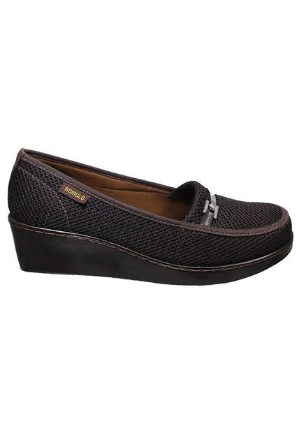 Zapato Romulo Mocasín Textil Hebilla