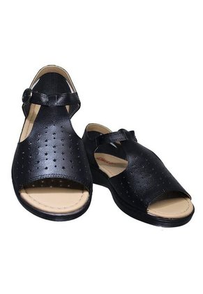 Sandalia En Cuero Ajuste Correa Marca Romulo