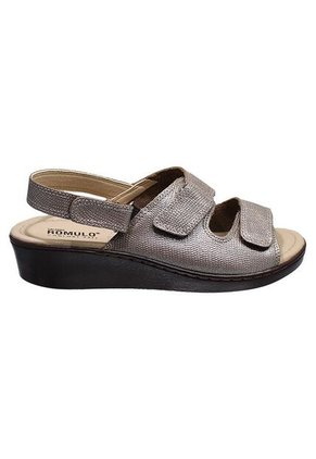 Sandalia Romulo Ajuste Velcro En Cuero Para Mujer