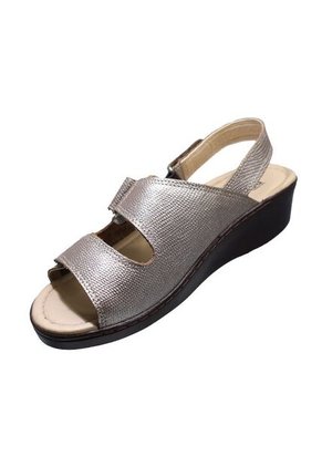 Sandalia Romulo Ajuste Velcro En Cuero Para Mujer