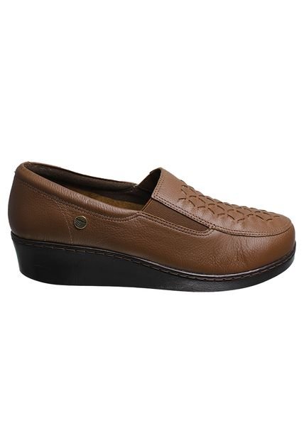Zapato Romulo Cuero Mocasín Para Mujer