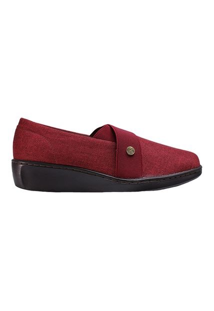 Mocasín Romulo Dama Capellada En Textil Y Con Resorte