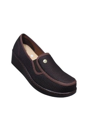 Zapato Mocasín Mujer Textil Tacón Corrido Romulo