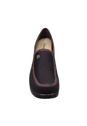 Zapato Mocasín Mujer Textil Tacón Corrido Romulo