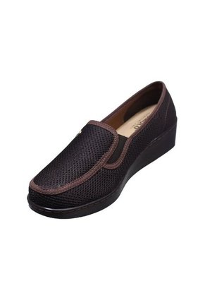 Zapato Mocasín Mujer Textil Tacón Corrido Romulo