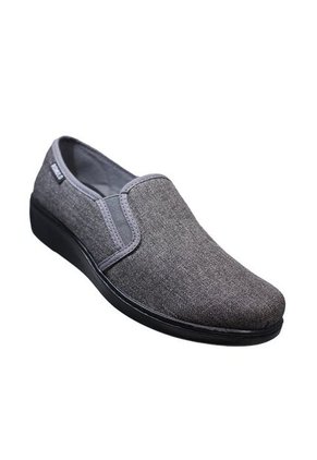 Zapato Romulo Tela Mocasín Tacón Corrido