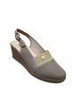 Sandalia Romulo Beige Para Dama Tacón Playero de CALZADO ROMULO