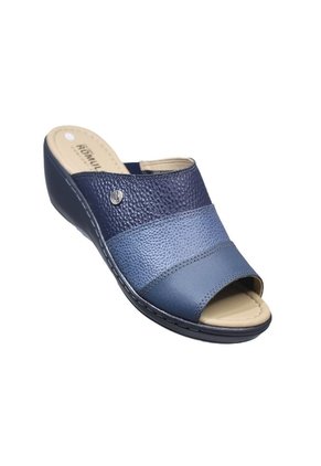 Sandalia Romulo Cuero Combinado Para Mujer