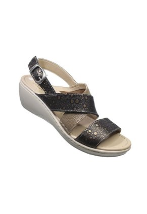 Sandalias Romulo Cuero Para Mujer Ajuste Hebilla