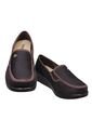 Zapato Mocasín Mujer Textil Tacón Corrido Romulo de CALZADO ROMULO
