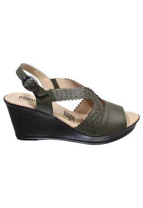 Sandalias Romulo Para Mujer Tacón Corrido Alto