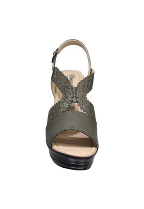 Sandalias Romulo Para Mujer Tacón Corrido Alto