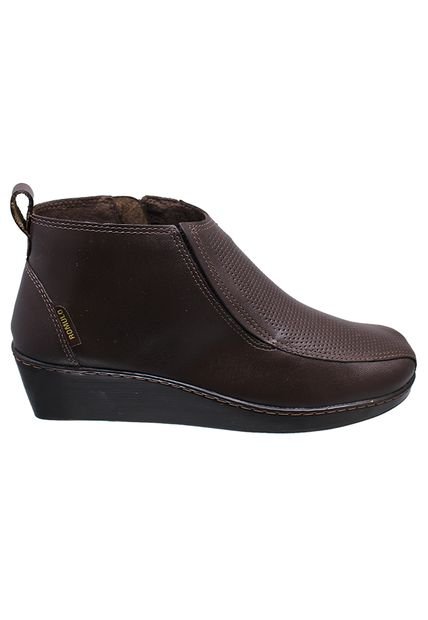 Botin Para Dama En Cuero Romulo Tacon Corrido 3 1/2