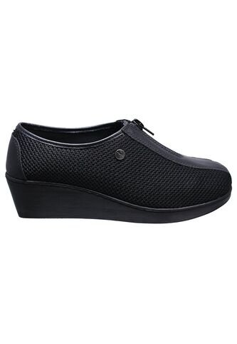 Zapato Mocasín Cremallera En Capellada Cuero Por Textil CALZADO ROMULO