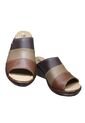 Sandalias Romulo Cuero Combinado Sin Ajuste Para Mujer de CALZADO ROMULO