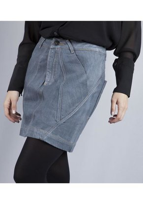 Falda Camilo Alvarez Gris Perlado