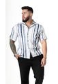 Camisa Box Fit Lineas Azules de Camisas Deusero