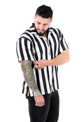 Camisa Box Fit Estilo Rayado