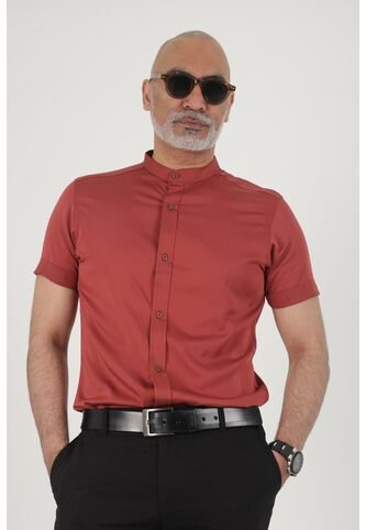 Camisa Seda Fria Terracota Deusero Camisas Deusero