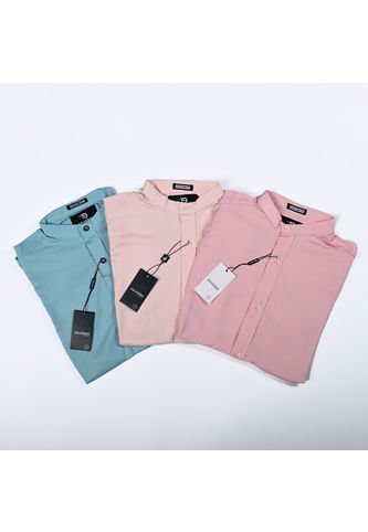 Pack X 3 Aguamarina + Melon + Rosado Deusero Camisas Deusero