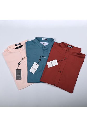 Pack X 3 Melon + Azul Medio + Ladrillo Deusero Camisas Deusero