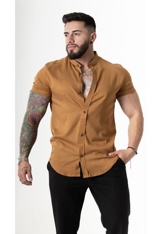 Camisa Chalis Ocre Deusero Camisas Deusero