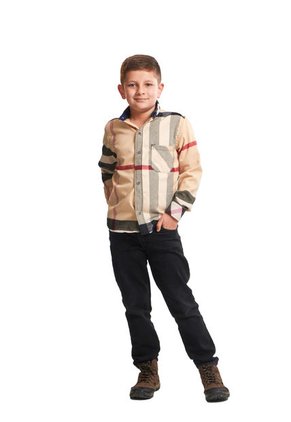 Camisa Leñadora Niño Multicolor Beige Deusero