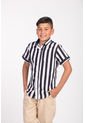 Camisa Niño Rayas Clasicas Negro  Deusero de Camisas Deusero