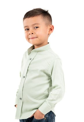 Camisa Manga Larga Niño Pistacho Deusero
