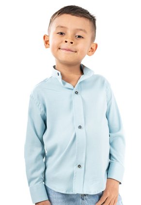 Camisa Manga Larga Niño Aguamarina Deusero