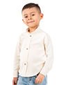 Camisa Manga Larga Niño Crema Deusero de Camisas Deusero