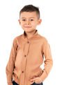Camisa Manga Larga Niño Taupe Dusero de Camisas Deusero