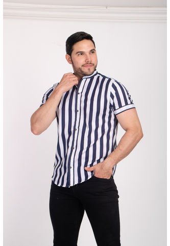 Camisa Raya Clasica Navy Camisas Deusero