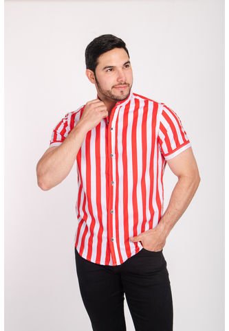 Camisa Raya Clasica Roja Camisas Deusero