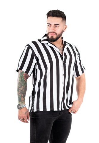 Camisa Box Fit Estilo Rayado Camisas Deusero