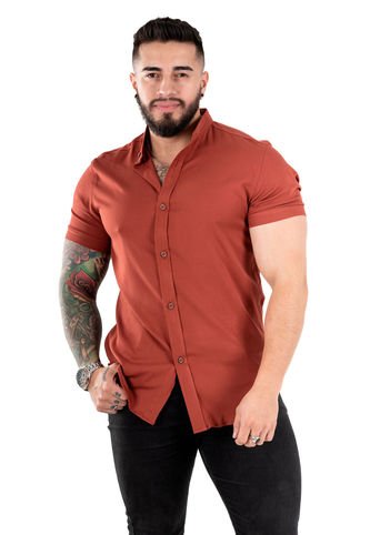 Camisa Chalis Ladrillo Camisas Deusero