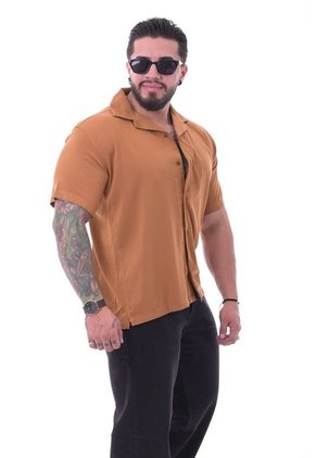 Camisa Boxfit Ocre