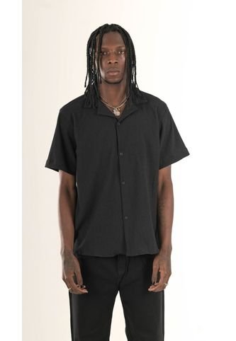 Camisa Tejido Negra Grietas Camisas Deusero