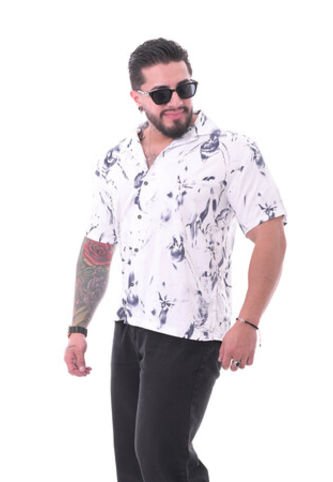 Camisa Boxfit Floral Camisas Deusero