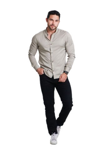 Camisa Chalis Manga Larga Oliva Deusero Camisas Deusero