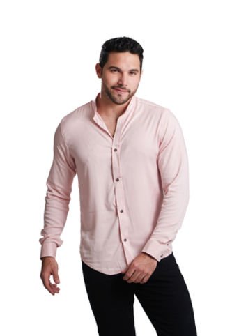 Camisa Chalis Manga Larga Rosado Deusero Camisas Deusero